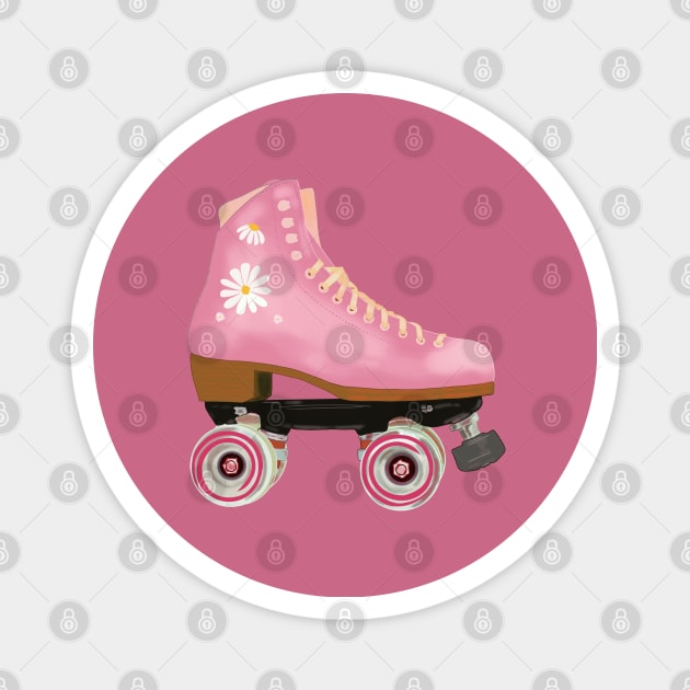 Pink Pastel rollers Magnet by Mimie20